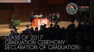 Graduation 2017 | Declaration