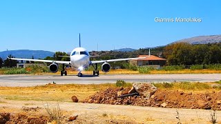 Απογείωση AEGEAN A320 Α321neo από τη Χίο Takeoff Aegean Airbus A320  MSN 6611 SX-DGY Chios Airport