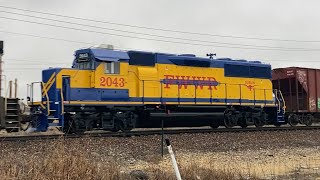 BNSF Manifest (H-TULNYF) with FWWR GP60 at Justin, TX (February 10, 2025)