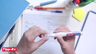 Using correction pen Tipp-Ex Shake'n Squeeze - 2014 video