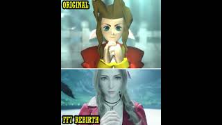 FF7 Rebirth Comparison - Final Fantasy 7 Rebirth vs FFVII Original - Aerith Praying! #ff7 #shorts