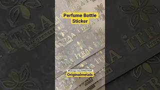 Perfume Bottle Stickers | Perfume Brand | Metal Sticker | Gold Sticker