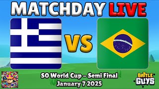 Battle Guys LIVE | 🇬🇷 Greece vs Brazil 🇧🇷 FULL MATCH - S0 World Cup Semi Final