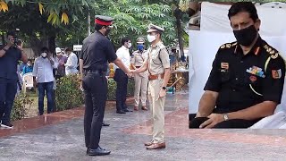 Army Colonel salutes Police Commissioner and Collector & DM