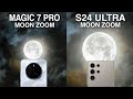 Honor Magic 7 Pro Vs Samsung Galaxy S24 Ultra Super Moon Zoom Test