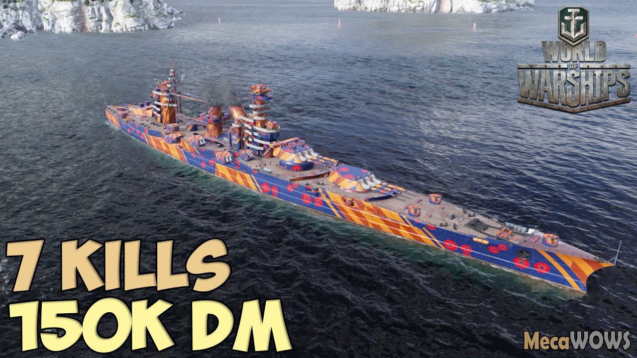 World Of WarShips | Sinop | 7 KILLS | 150K Damage - Replay Gameplay 4K ...