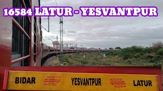 🚂 Latur to Yesvantpur ( Bengaluru)  train Journey | 16584 Yesvantpur Express | Electric Loco