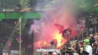 Pyro & Support - Gladbach vs. Florenz (Mönchengladbach - AC Florenz 0:1 | Europa-League)