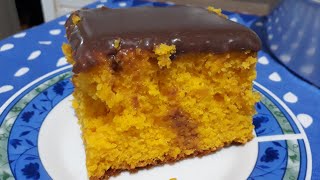 Bolo de cenoura cozida