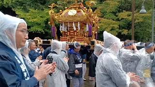 2023 茅ヶ崎杉山神社例大祭　神輿渡御　鳥居前