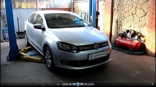 Замена прокладки передней крышки двигателя на Volkswagen POLO 1,6 Фольксваген Поло 2011 года  1часть