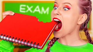 COOL IDEAS TO SNEAK FOOD INTO CLASS || Funny Life Hacks and School Supplies by 123 GO! SCHOOL