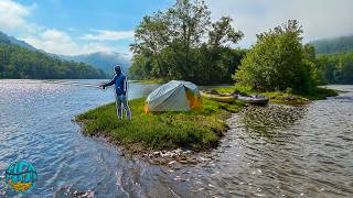 22 Miles of Kayak Fishing and Camping on an Island for Musky and Bass!!