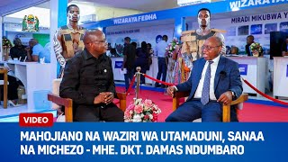 MAHOJIANO NA WAZIRI WA UTAMADUNI, SANAA NA MICHEZO - MHE. DKT. DAMAS NDUMBARO