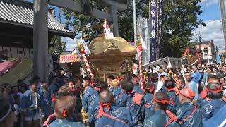 令和５年　岡山県津山市＜徳守神社＞徳守大祭　大神輿＝発輿・御神幸鉄炮町～安岡町～西小）