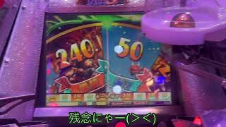 こねこのメダルゲーム日記No.861 グランドクロスレジェンド高額JP狙うにゃ！