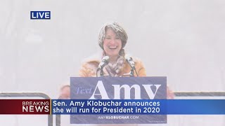 Sen. Amy Klobuchar Announces Bid For President