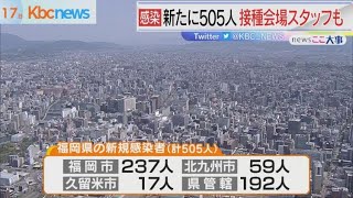 福岡県内で５０５人感染　ワクチン接種会場スタッフも