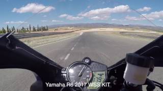 Yamaha R6 2017 On Board Almeria. Standard Bike & WSS KIT