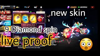 new Christmas 🎄🎅🔔❄ Santa Claus// free fire event// faded wheel// your luck 9 💎Diamond spin