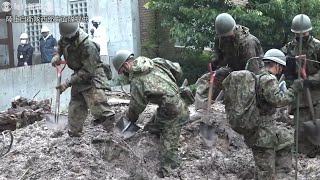 九州大雨　19日朝まで再び警戒を　長崎で不明者捜索続く