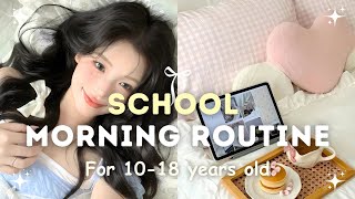 10- 18 years olds PERFECT school morning routine | Easy and Productive | Step by Step routine