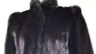 Ranch Mink Coat with Hair Up Tuxedo