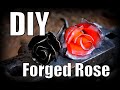 Blacksmithing for beginners: How to forge a One piece rose (No Welding Required)