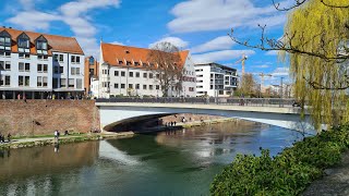 Walking in Ulm/ Neu-Ulm Germany(4K) - Part 1 - May 2021