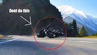 Motorcycles in the mountains (Crash)