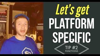 Platform Specific Functions in NativeScript