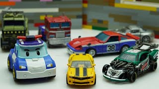 Transformers New Studio Series Roadbuster, Bee, Smokescreen Autobots Stop Motion & Lego City Robbery