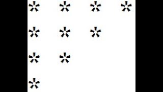 Java Reverse Right Angle Triangle Pyramid pattern