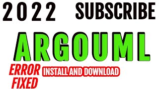 Error Fixed | Download And Install ArgoUml | 2022