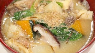 Hearty Miso Soup Recipe (The Healthiest Japanese Food with Plenty of Vegetables) | Cooking with Dog