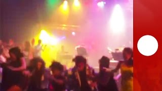 Shocking footage: High school stage collapses, over 12 injured