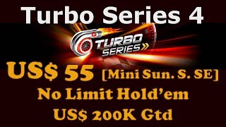 urbo Series 04: $55 NLHE [Mini Sunday Supersonic SE] $200K Gtd - Final Table Poker replay (cards up)