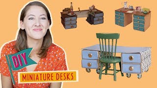 DIY- Miniature Desk | Mouse Mansion Tutorial