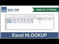 How to use the HLOOKUP function in Excel