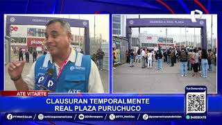 Real Plaza Puruchuco fue clausurado por fallas en su infraestructura