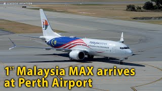 MAX 8 - Malaysia Airlines (9M-MVB) at Perth Airport for the first time on October 27, 2024.