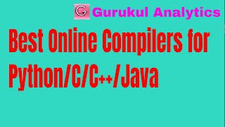 Top Online Python\C\C++\Java Compilers
