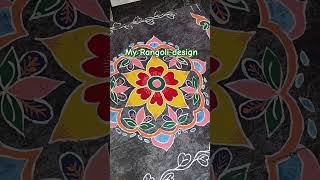 Easy paint Rangoli design #colourful rangoli #S.S creative world