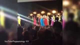 Miss Amazon Beauty contest runner up snatches crown from winner's head "throwing it to the ground "