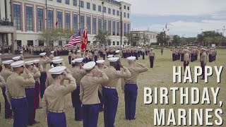 Marines honor the 246th Marine Corps birthday at Marine Corps Support Facility