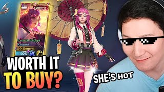 Worth it to buy? Hot! Kagura New Skin Exorcist Review and Gameplay | Mobile Legends