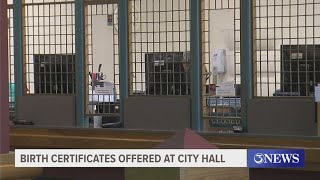 Birth certificates offered at City Hall