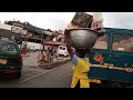 INSIDE AFRICA MARKET KUMASI KEJETIA GHANA AT EVENING TIME 4K