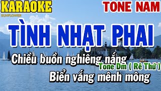 Karaoke Tình Nhạt Phai Tone Nam | Karaoke Beat | 84