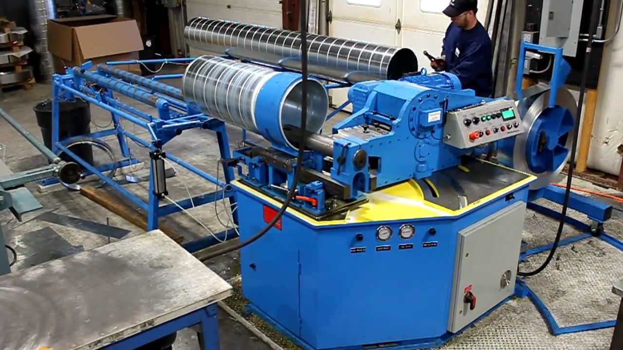 MACY INDUSTRIES, INC. ISM Spiral Pipe Machine! - YouTube